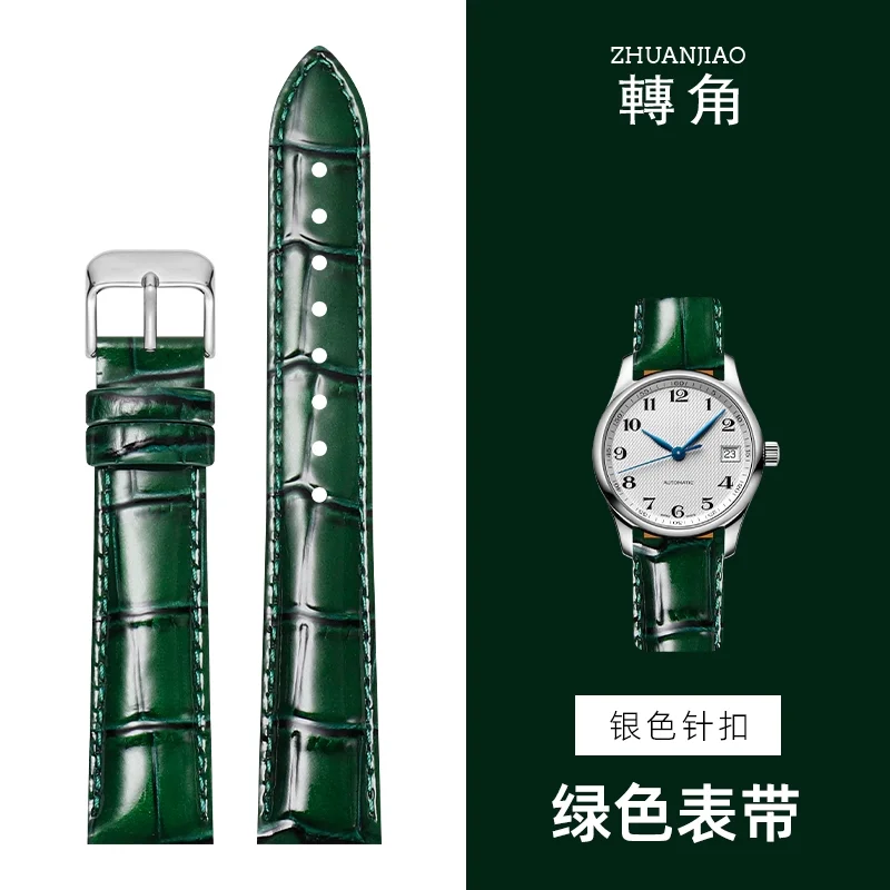 Luxurious Glossy Genuine Leather Watchband – Premium Top Layer Cowhide Strap
