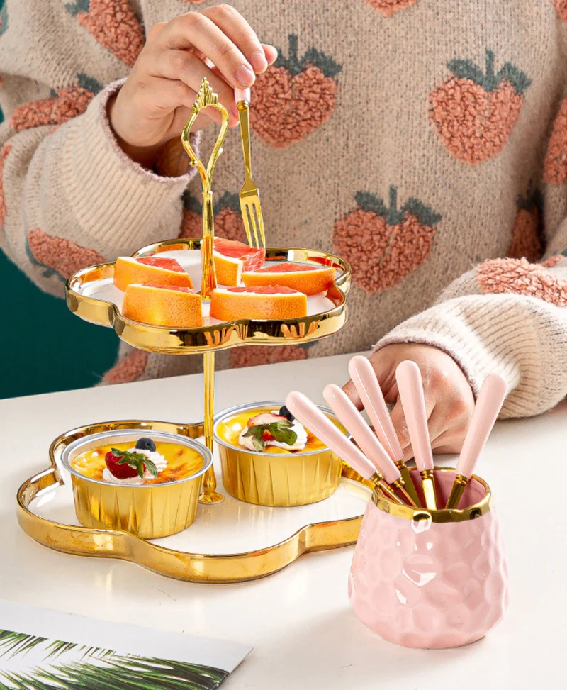 Set 6 Forchette Mini Per Frutta Con Supporto - Acciaio Inox, Design Principessa, Per Dessert - Foto 10