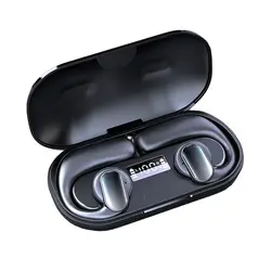 Bone Conduction Waterproof Bluetooth Earphones with Noise Cancelling & HD Mic (Navy Blue)