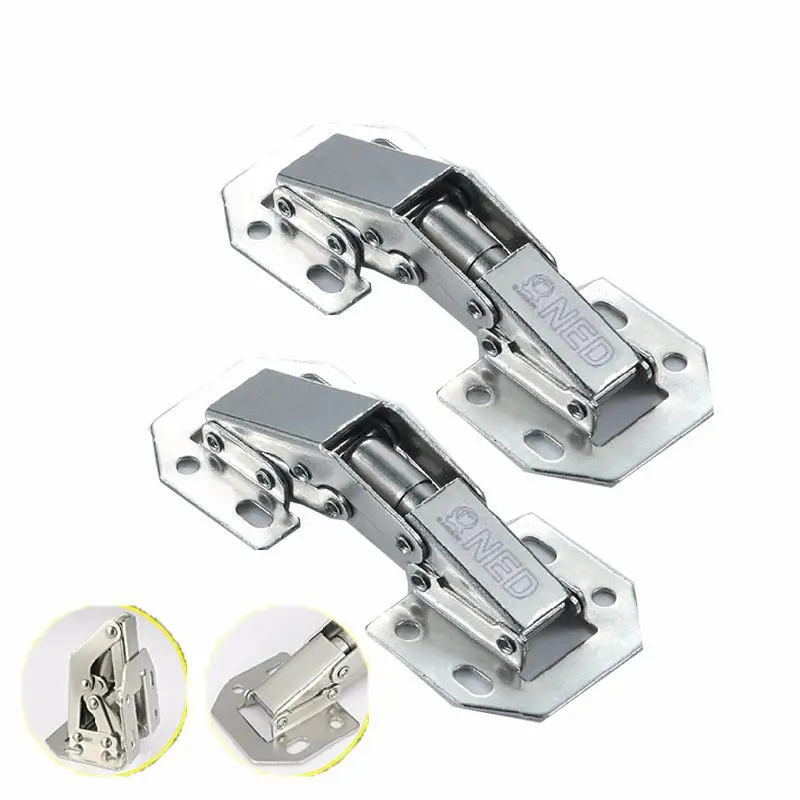 Cabinet Hinges Furniture Hinge Cabinet Door Hinges 1/3/5pcs 90 Degree No-Drilling Hole