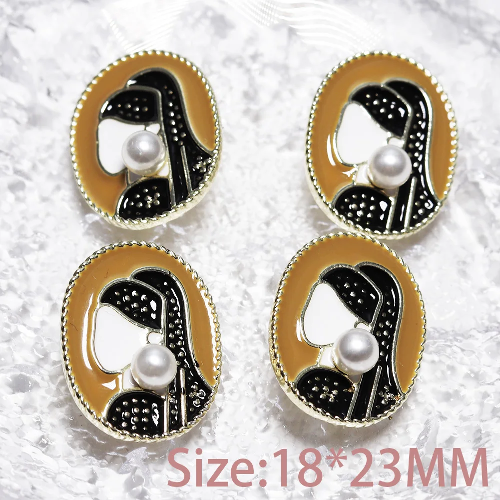 

SKYE Небесно-Голубой, новинка, 6 шт., 18x23 мм, модные аксессуары «сделай сам» для ювелирных изделий, подставка из сплава, декоративная пуговица для шитья, разные цвета