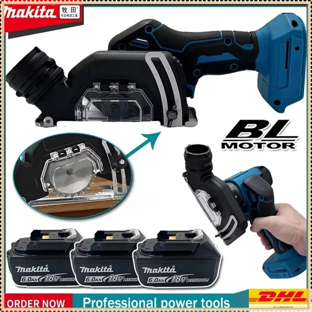 Meuleuse d'angle électrique sans fil Makita 19500 tr/min, 3 pouces, outil de découpe pour carrelage, bois, plastique 1