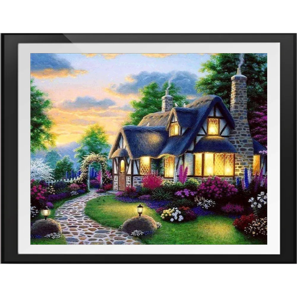 

151101 diy digital oil painting oil painting acrylic flower painting explosion hand-filled landscape painting