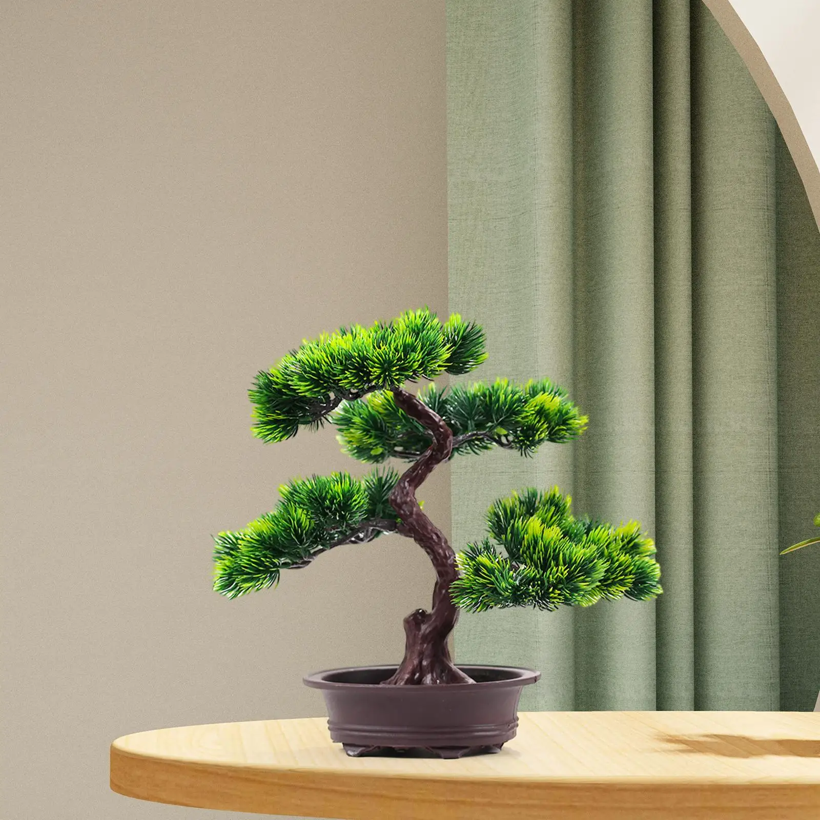 Albero Da Frutto Artificiale Con Vaso - Mini Bonsai Finto In Plastica, Ciliegio/Pesco/Arancio, Per Decorazione Casa E Ufficio