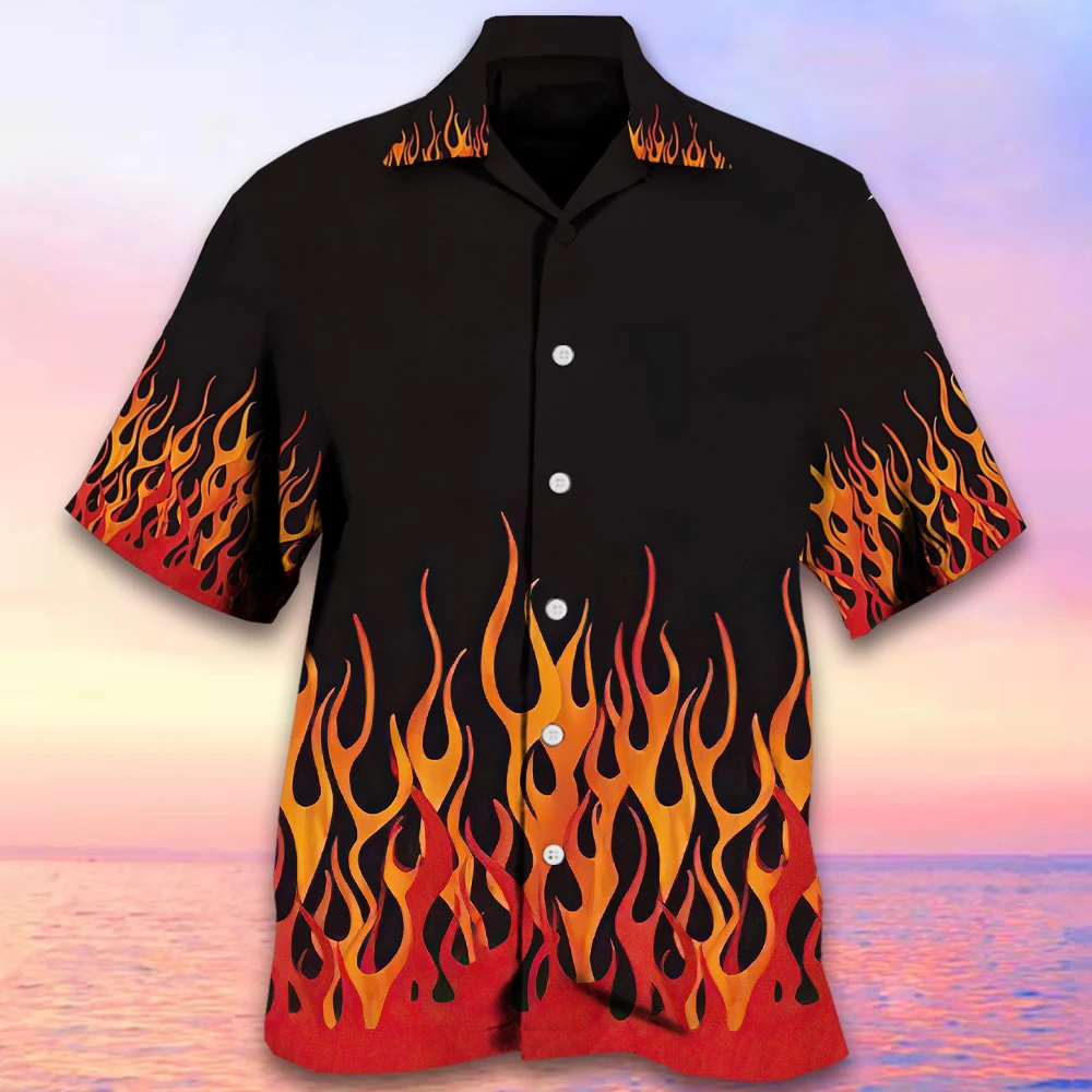 Flame Print Shirt