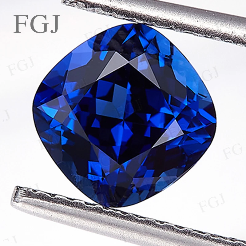 Multi-Shapes Lab Grown Sapphire Lose Edelsteine Perlen Hochwertige synthetische blaue Saphiren für die Schmuckherstellung und Sammlung DIY – Detail 5