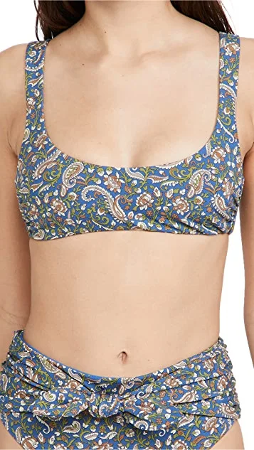 Flower Bikini New Arrival Retro Printed Swimwear Two-piece Bowknot High Waist Backless Swimsuit Women