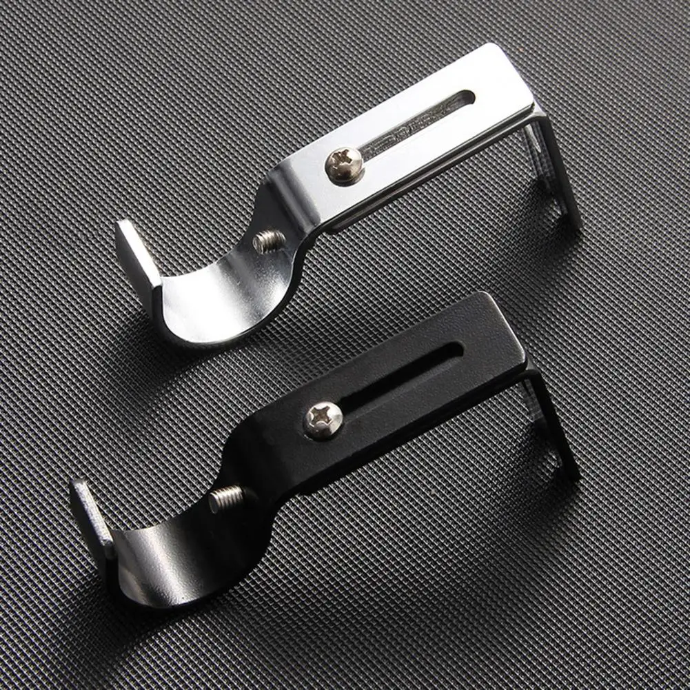 2 Pcs Curtain Rod Bracket Iron Hard Stainless Adjustable Length Coated Hardness Curtain Rod Holders for Home