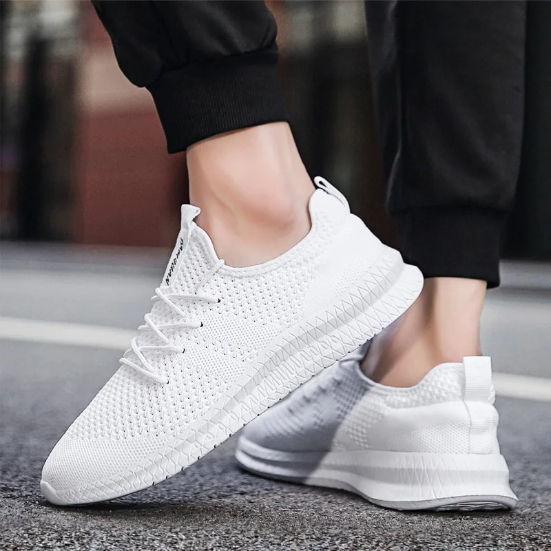 

Damyuan Men Shoes Casual Sneakers Outdoor Running Sports Shoes Lightweight Athletic Jogging Tennis Shoes White Footwear Zapatos