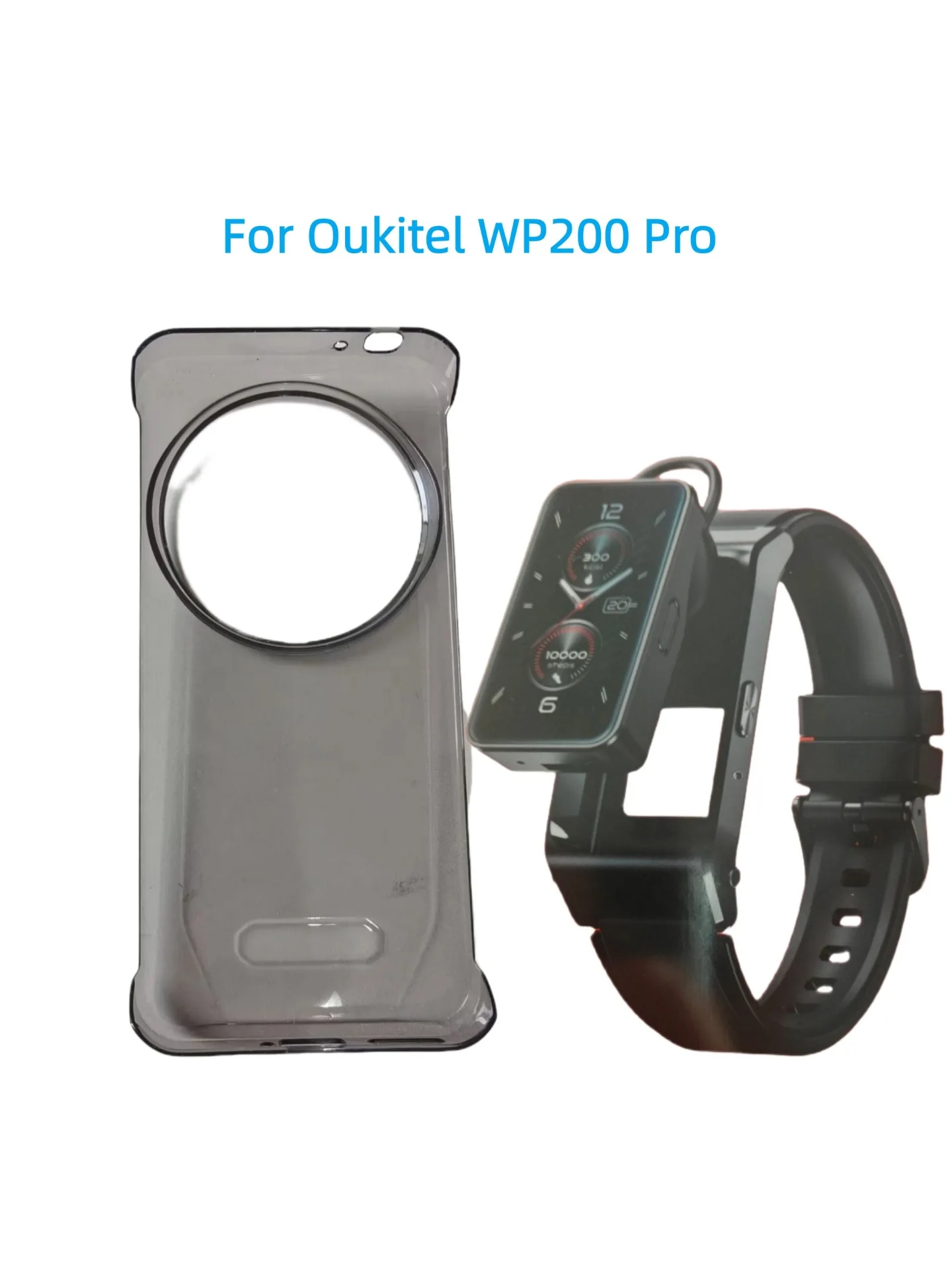 Enhanced Protective Transparent Phone Case with Smartwatch AMOLED Display