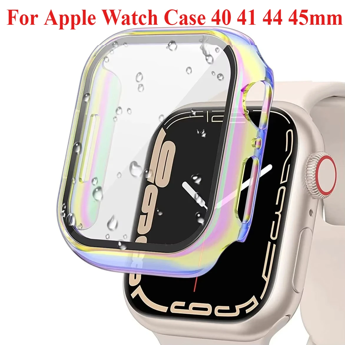 Vibrant Watch Case with Built-in Tempered Glass Screen Protector