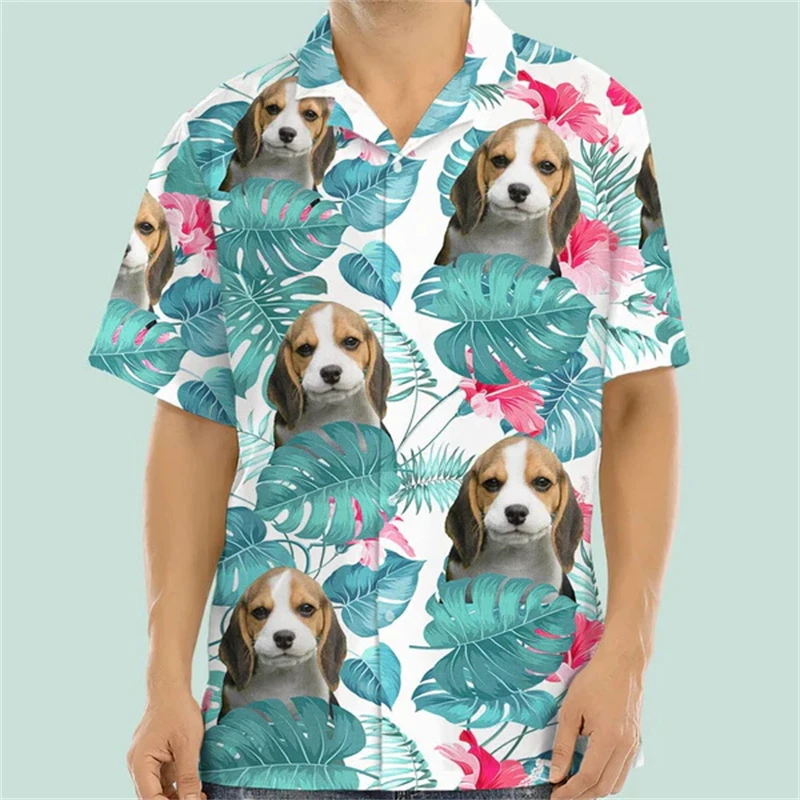 thumbnail image 1 of Camisetas con diseño de avatar personalizado de Hawái impresas en 3D para hombres y mujeres, regalo de cumpleaños divertido, blusas con foto DIY, camiseta para parejas, camiseta de animales, 1 of 5
