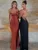 Satin Backless Maxi Dress For Women 2025 Autumn New Spaghetti Strap Sleeveless Bodycon Long Dress Vestido Clubwear