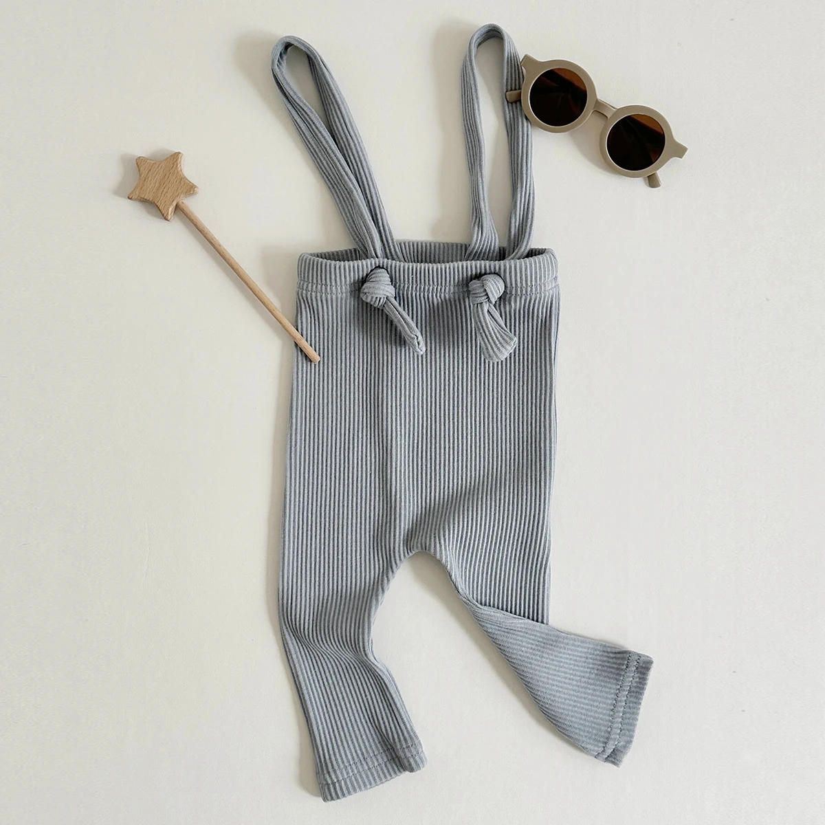 Toddler Fall Clothes Baby Pants Pure Cotton Jumpsuit Basic Elasticity 0-18M Girls Boys