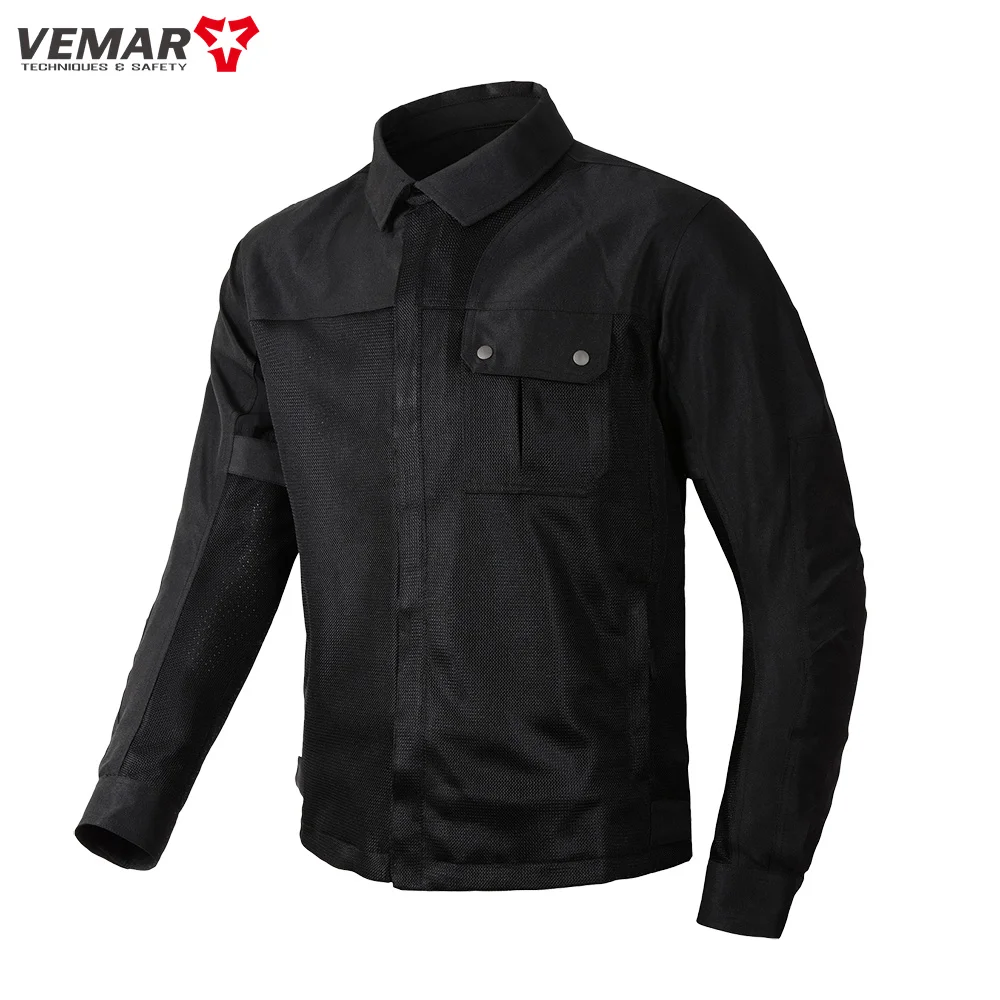 メンズヴィンテージブラックモーターサイクルジャケット,保護