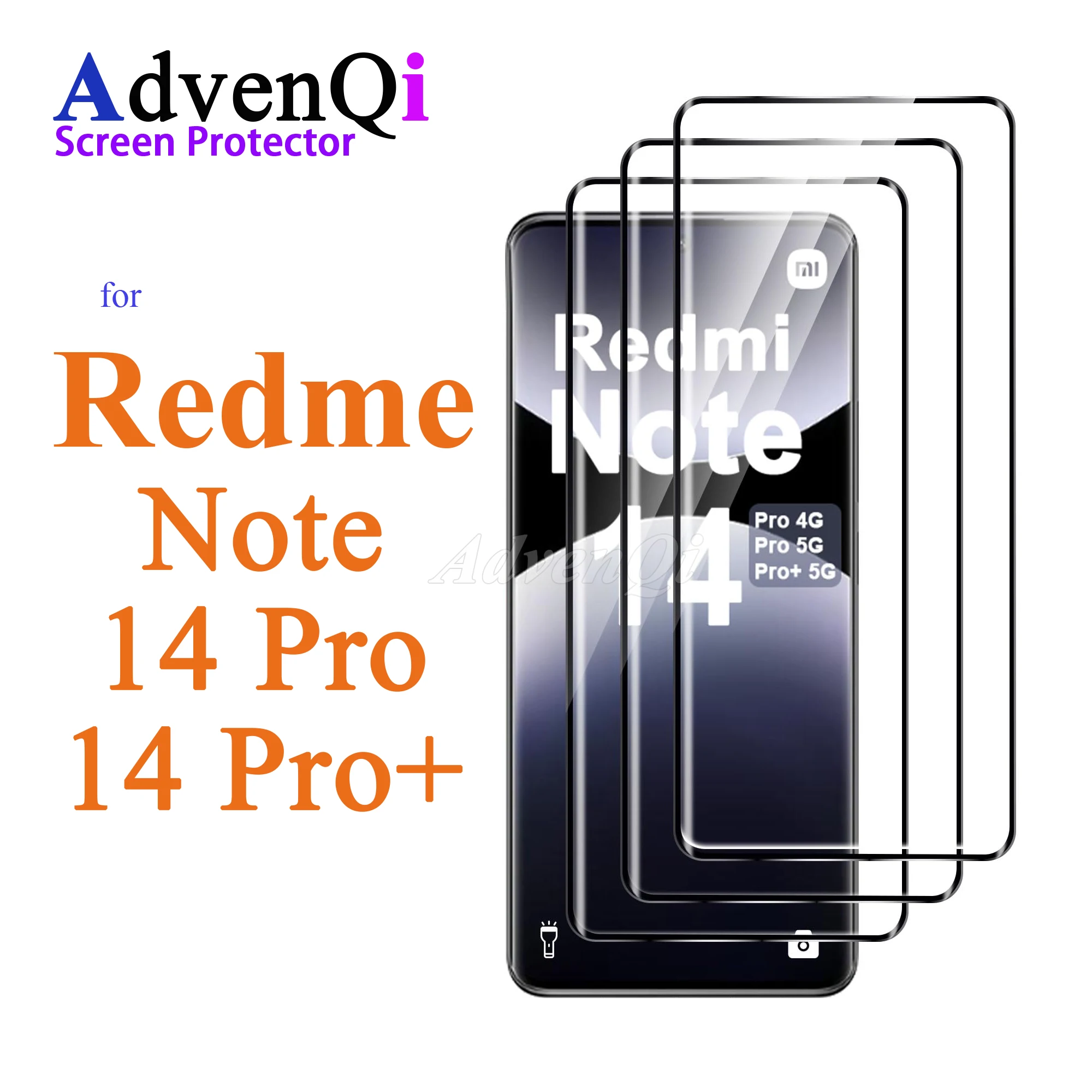 3D-Displayschutzfolie für Redmi Note 14 Pro 4G 5G Plus 6,67 Zoll Seitenkleber gehärtetes Glas HD-Kristall 9H Anti-Kratz-Hülle freundlich