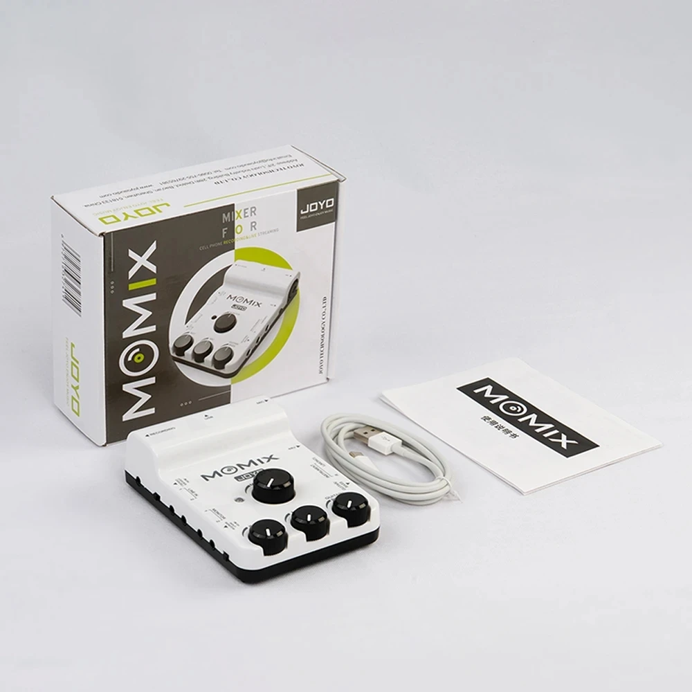 Joyo Momix Mobile Usb Live Sound Card Per La Registrazione Canto Live Streaming Per Microfono Tastiera Per Chitarra Amplificatore Elettronico Per Batt