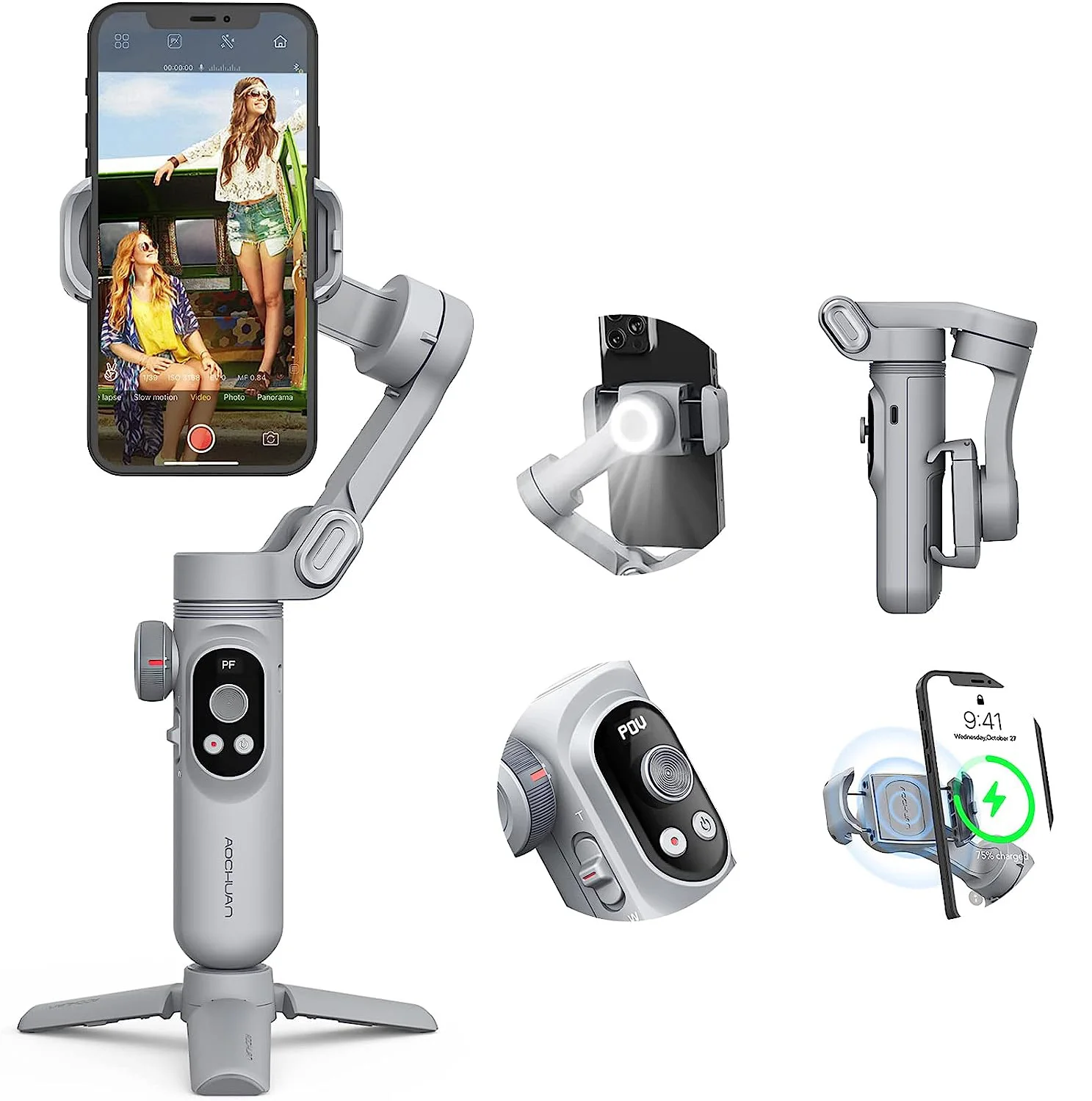 

XPRO Gimbal 3 Axis Cell Phone Control The Focal Length Professional Stabilizer Face Tracking Vlog