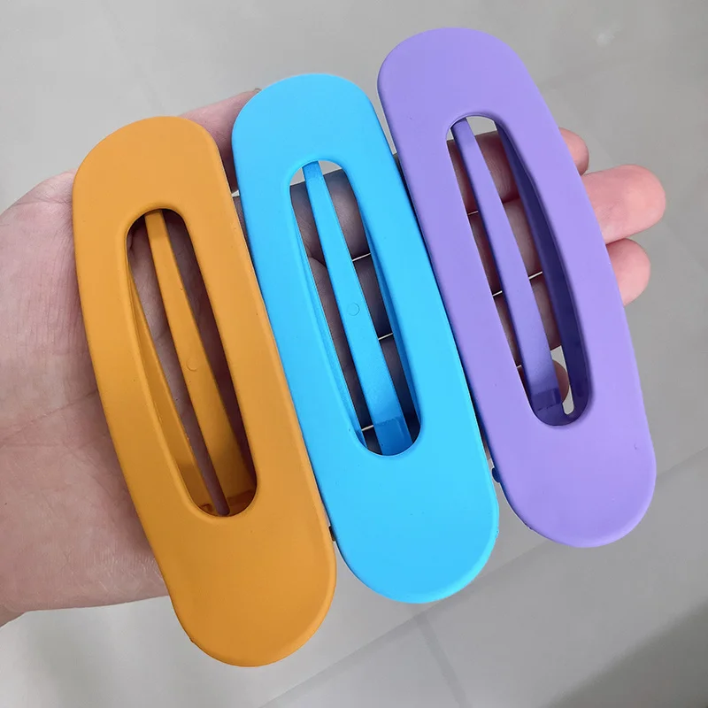 1/2/3PCS Koreanische Frosted Haar Clip für Frauen Große Matte Haarnadeln Grips Haar Große Clip Pony barrettes Mädchen Haar Zubehör – Detail 11