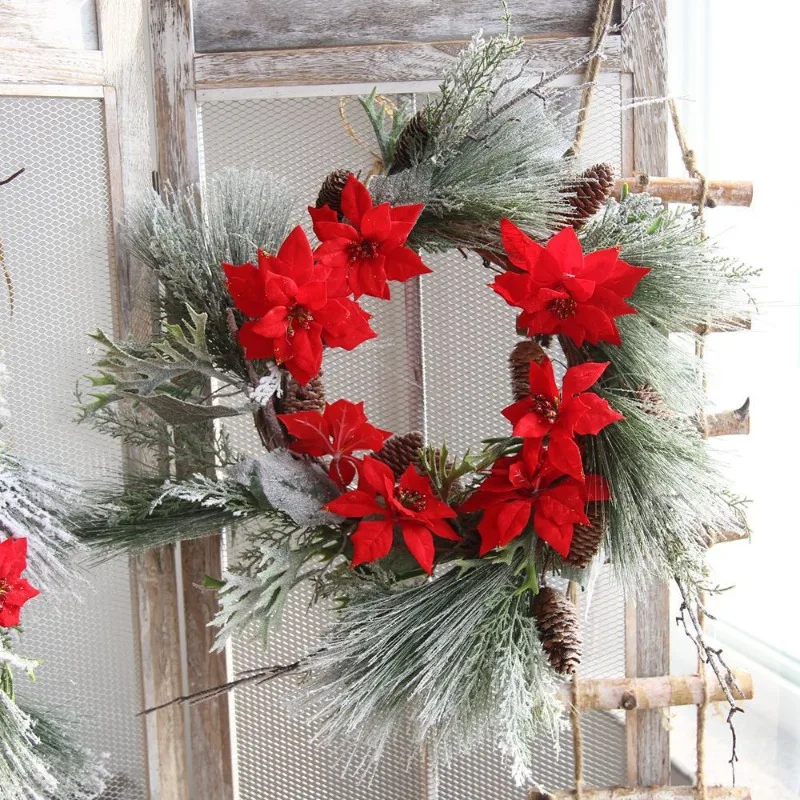 

Christmas Wreath, Daily Necessities Simulation Flower Manufacturer, Christmas Tree, Snowfall Decoration, Wedding Fake Flowers