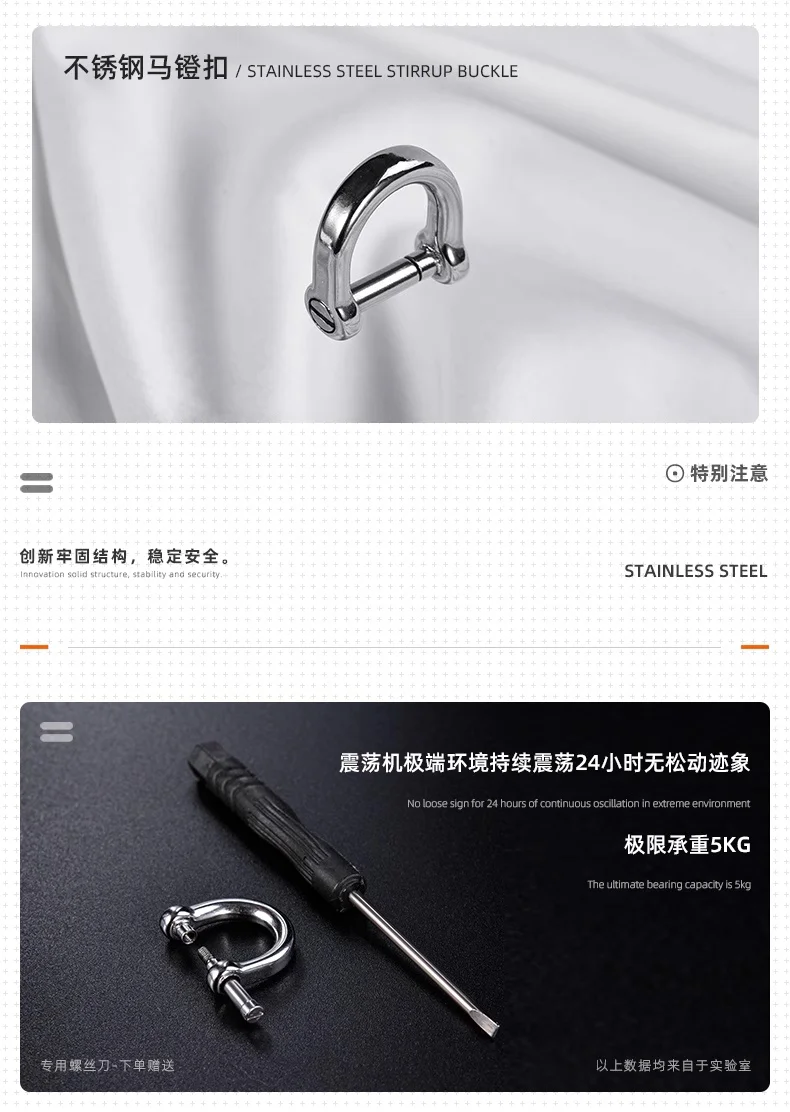 QOONG Präzision Verdickter Schlüsselbund 316L Edelstahl Auto Schlüsselbund Ring Kette Taille Hängen männer Kreative Geschenk Anhänger Y91 – Detail 3