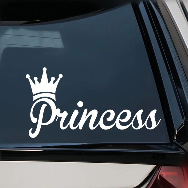 S62317# Car Sticker Princess Waterproof Vinyl Decal Car Accessories Decor  Pegatinas Para Coche