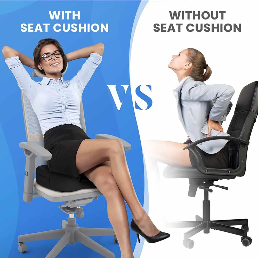 Office Chair Seat Cushion Pillow for Back,Sciatica Chair Cushion,Coccyx  Cushion,Chair Support Cushion & Tailbone Pain Relief Pad - AliExpress