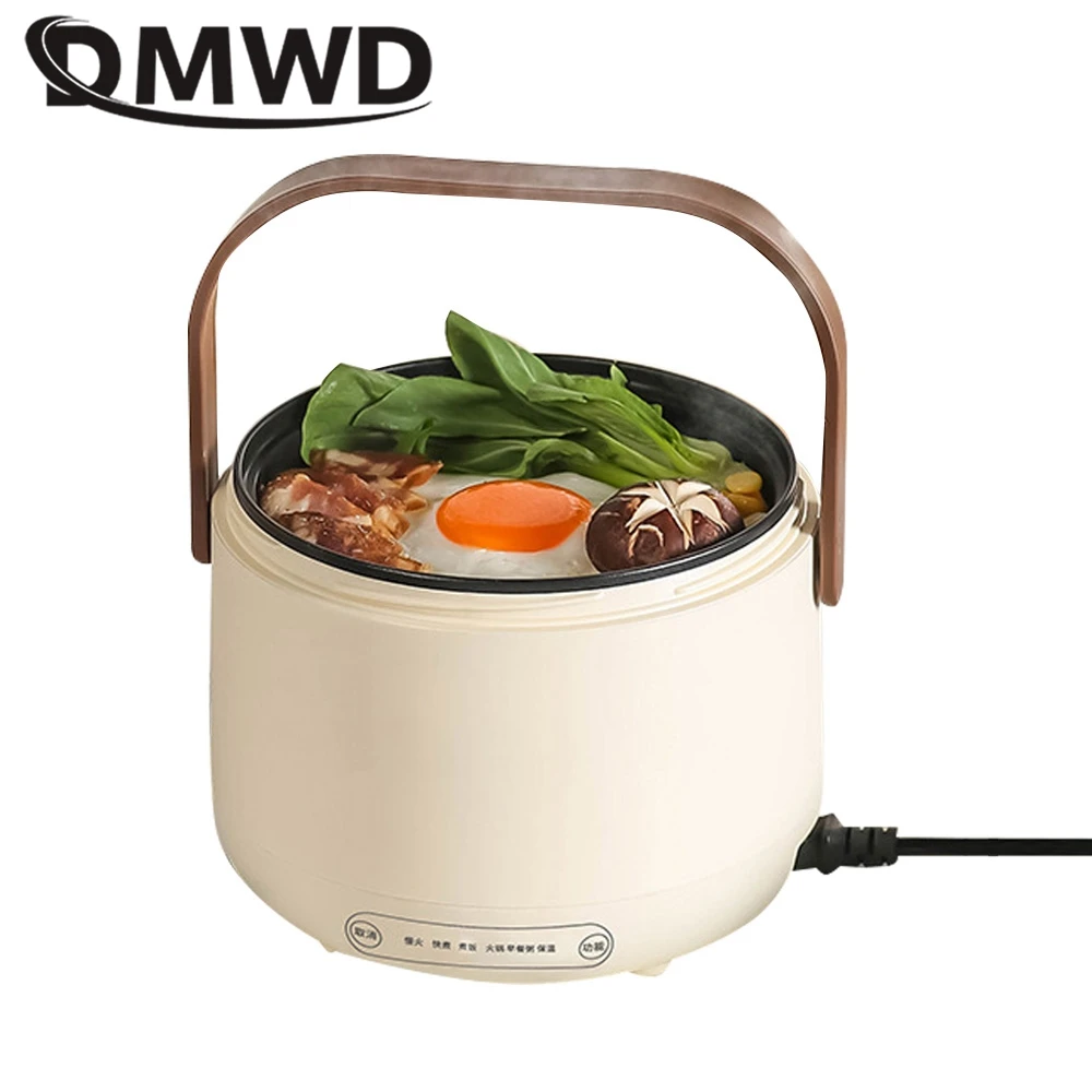 1.7L Electric Low Sugar Rice Cooker Portable Porridge Soup Cooking Machine Hotpot Food Steamer Warmer Frying Pan Breakfast maker