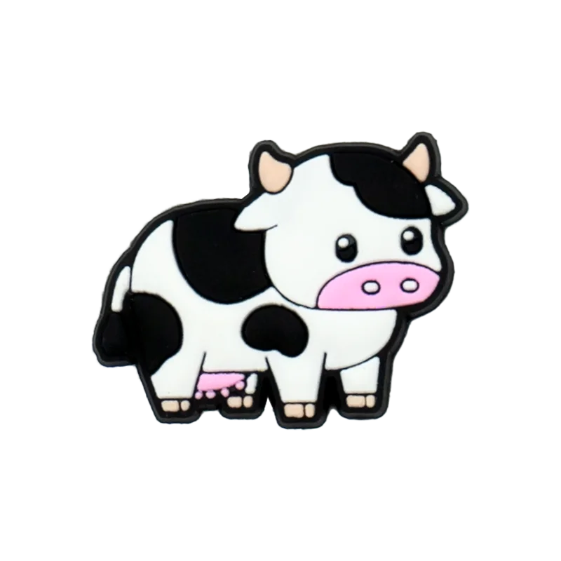 1/16PCS Black and White Spots Shoe Charms Balloon Dog Cow Flower Fashion Women Men Shoe Accessories Clog Sneaker Decoration shoe charms