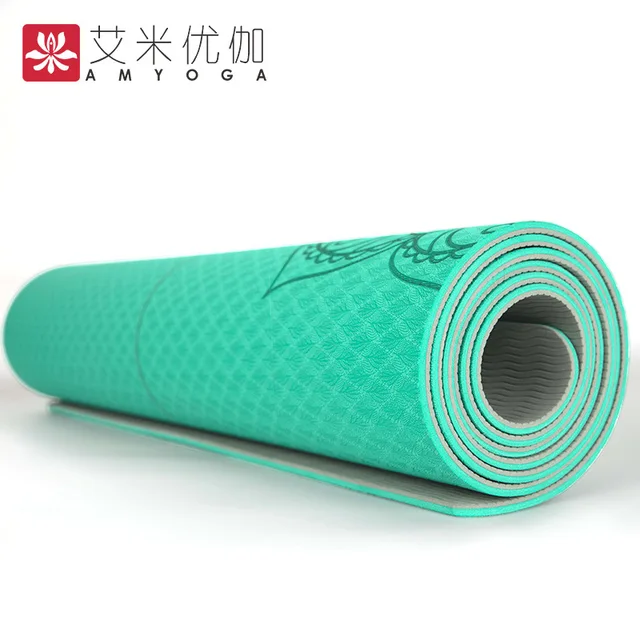 Dature TPE Yoga Mat 6mm Fitness Mat Fitness Yoga Sport Mat Gymnastics Mats With Yoga Bag Balance Pad Yogamat 183*61cm*6mm 4