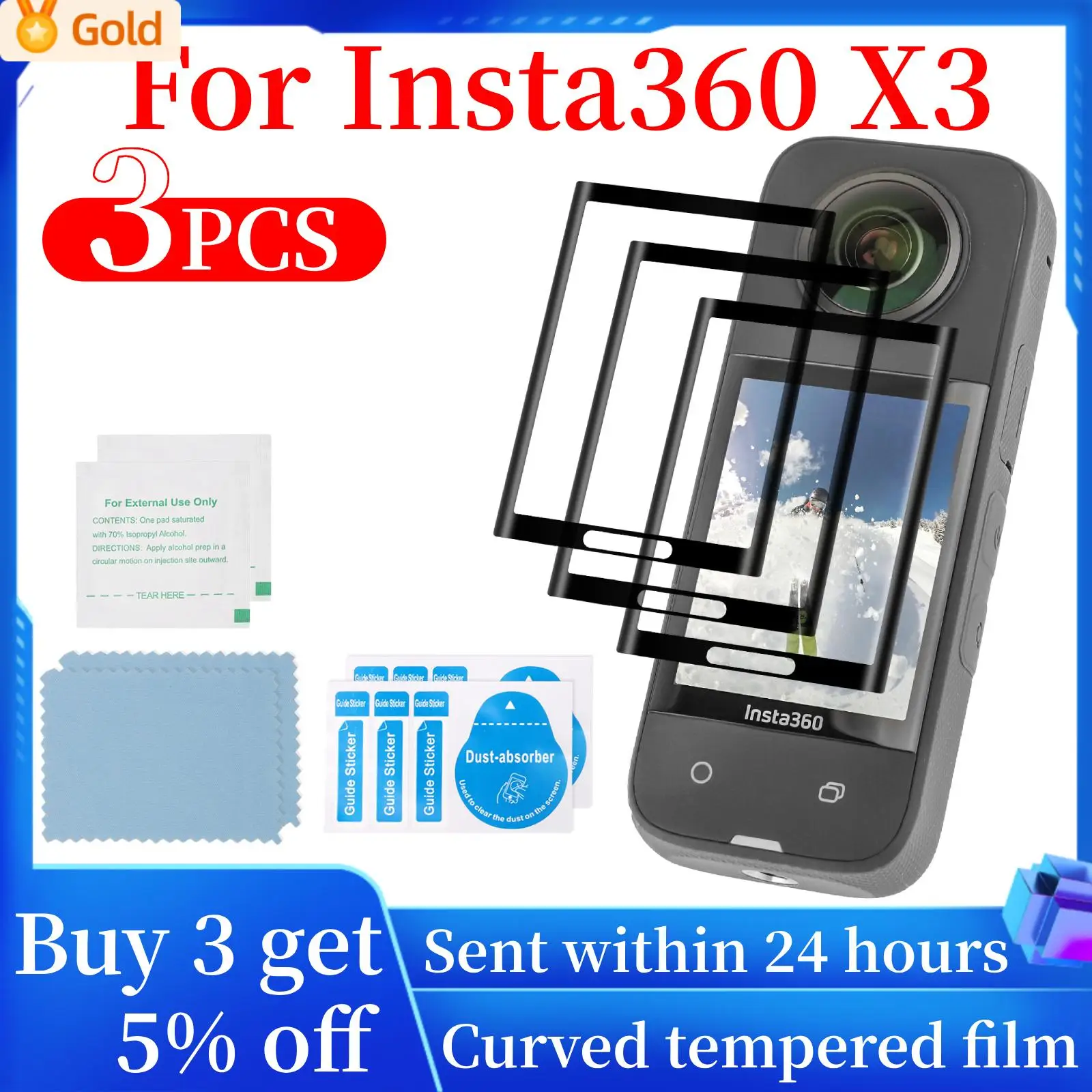 Insta360 X3 Screen Protector Tempered Glass Film For Insta 360 Accessories  - AliExpress