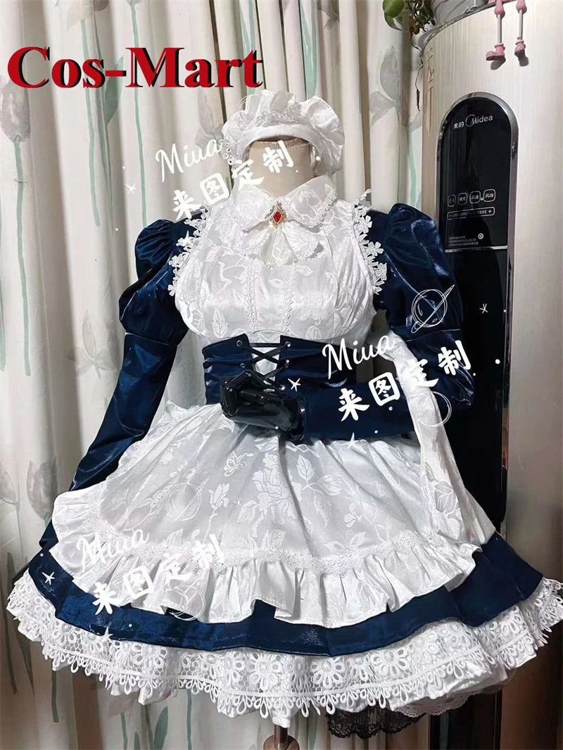 

Cos-Mart [Customized] Anime Interspecies Reviewers Meidri Cosplay Costume Gorgeous Maid Dress Activity Party Role Play Clothing\