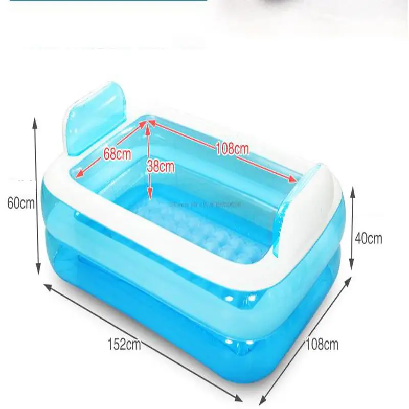 Water Beauty Portable PVC Adult Bath Tub Folding Inflatable Bathtub Safe And Environmentally Friendly Non-toxic Thick NA15210860