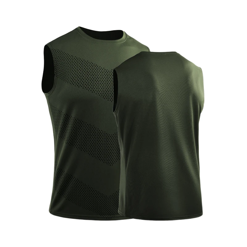 1 Piece Men's Sports Sleeveless Tank Top Quick Dry Shoulder Printed Basketball Running Marathon Fitness Clothing men undershirt,compression t shirt,short sleeve undershirt,quick dry t shirt,sports sleeveless vest,cotton sleeveless t shirt,camping lights,men wrestling singlet