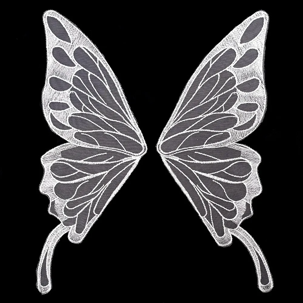 Embroidered Butterfly Wing Lace Applique Corsage