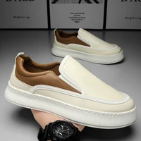Fashion Cloth Men's Casual Shoes Breathable Slip on Walking Sneakers Non-slip Flats Lightweight Men Sport Shoes Driving Loafers 1