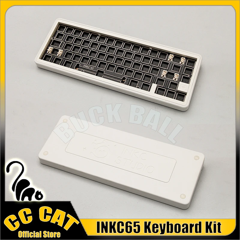 Inkc65 기계식 키보드 키트, 유선 키보드 키트, 단일 모드, 알루미늄 합금, Hifi Mahjong 사운드, 맞춤형 RGB 게이머 키보드 키트