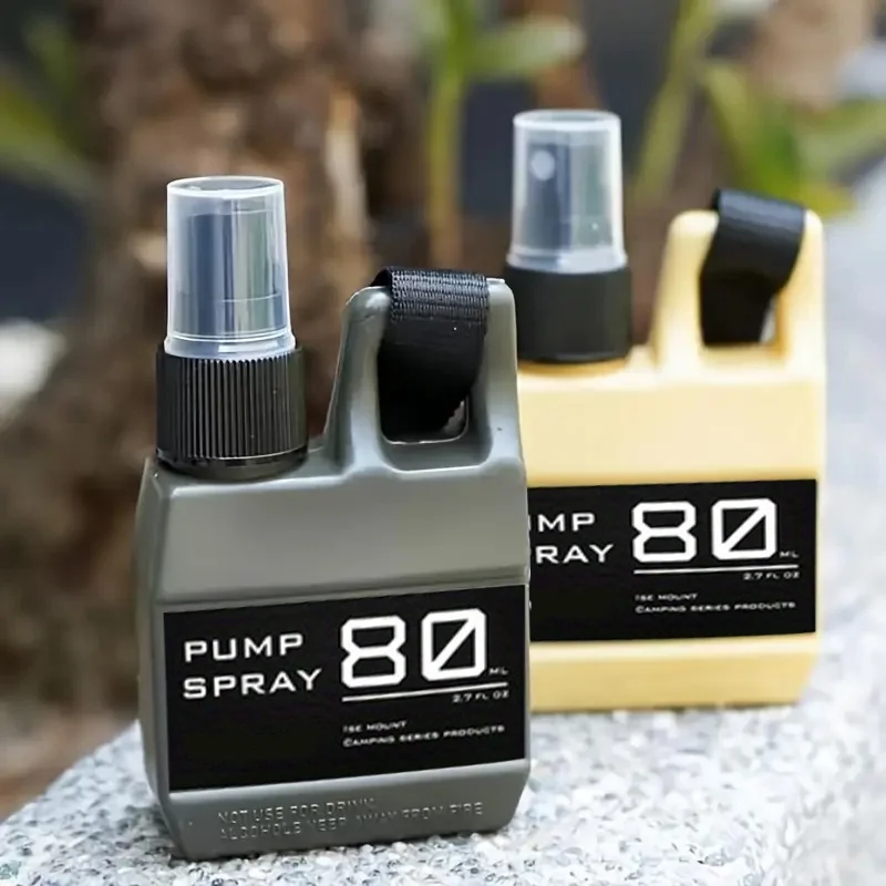 1/3 stücke Outdoor Hängende Schnalle Spray Flasche mit Düse Tragbare Camping Reise Werkzeug Nachfüllbare Flüssigkeit Container für Insekten abweisend – Detail 17