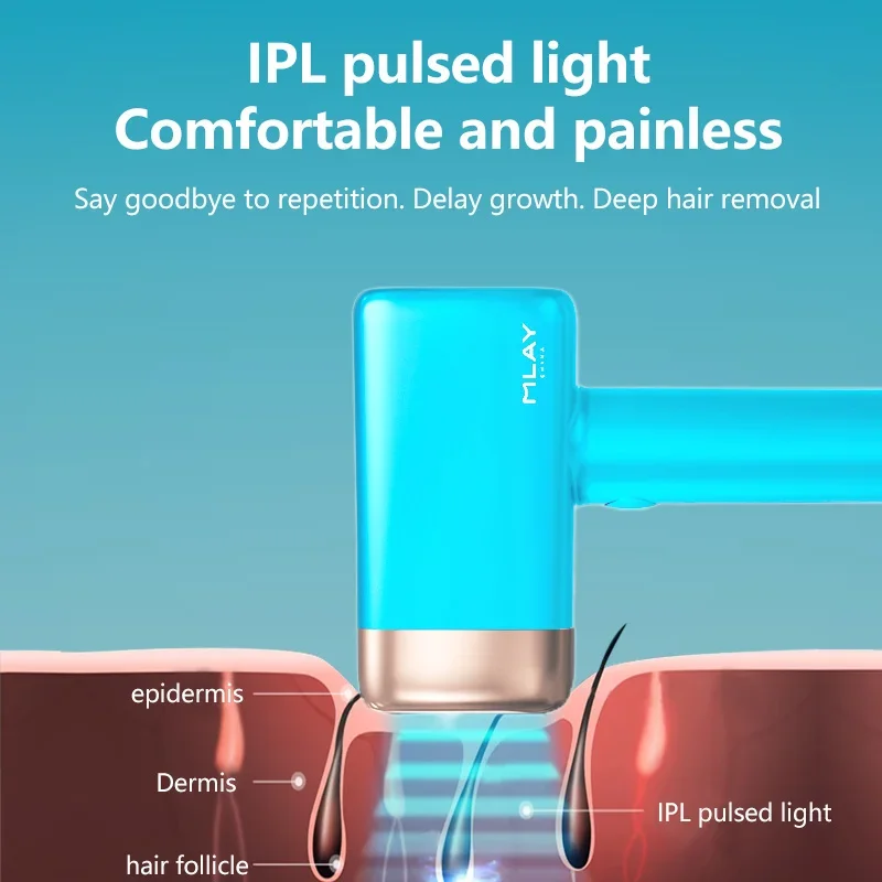 ماكينة إزالة الشعر بالليزر MLAY T14 IPL 500000 ومض...