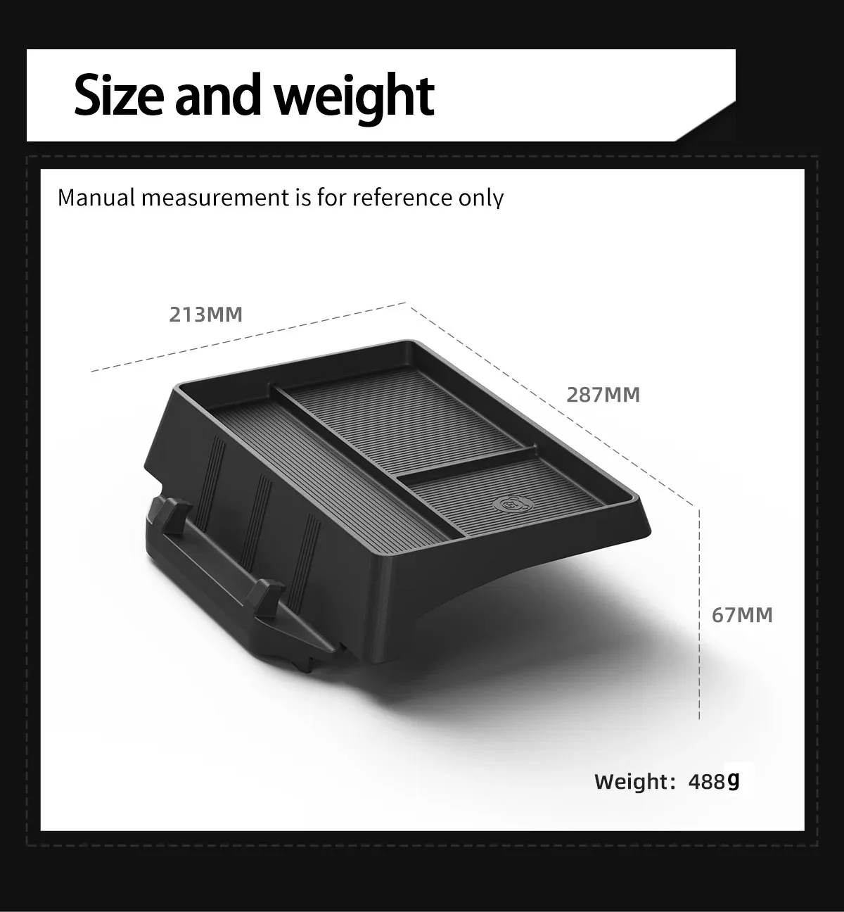 For Tesla Model Y 2021-2023&Model 3 2021-2022 Car Instrument Panel Storage Box D