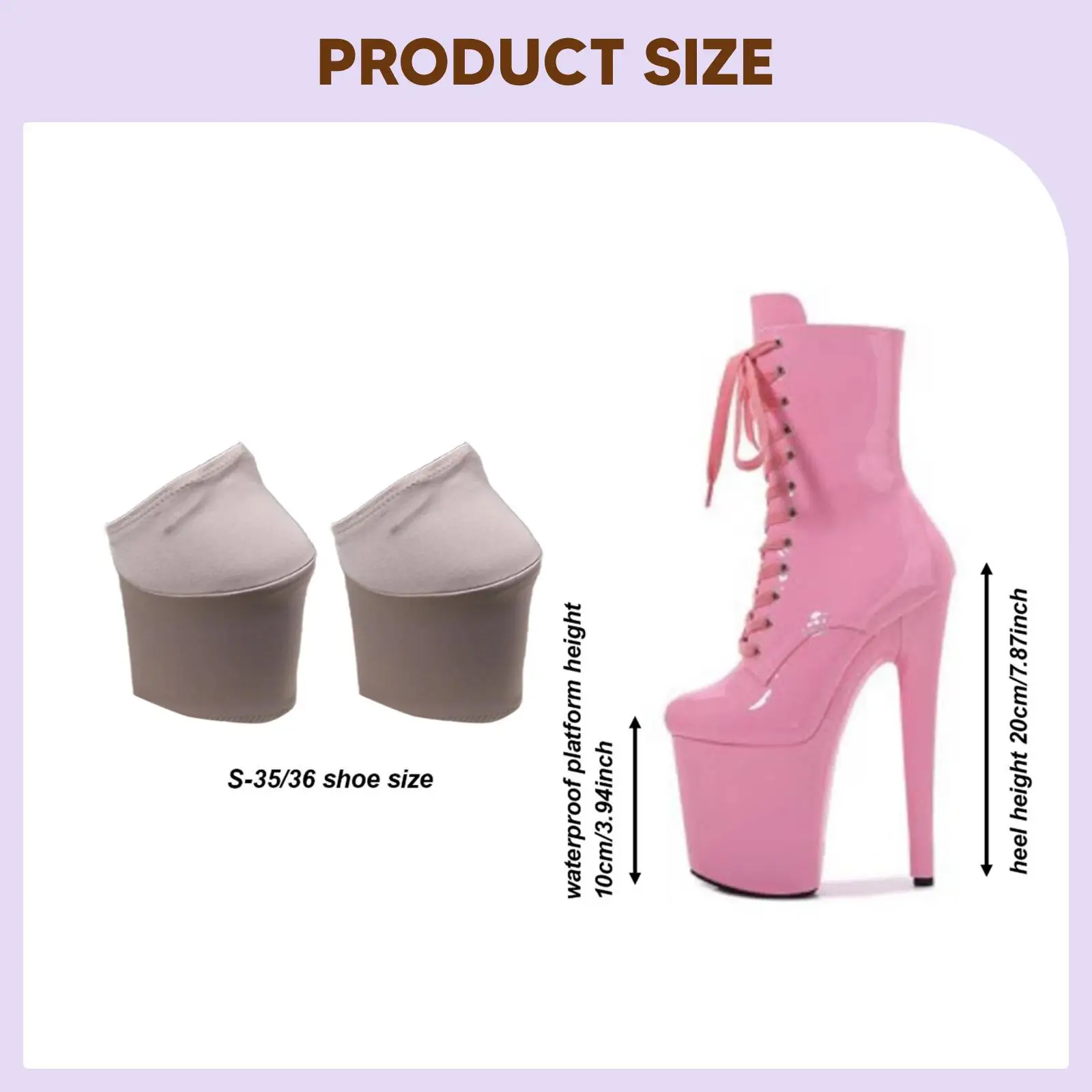 2 Pieces Stripper Pole Dance Shoe Protectors Stylish, Wear Resistant, Clothing Accessories Grip Sleeves, Protection Covers