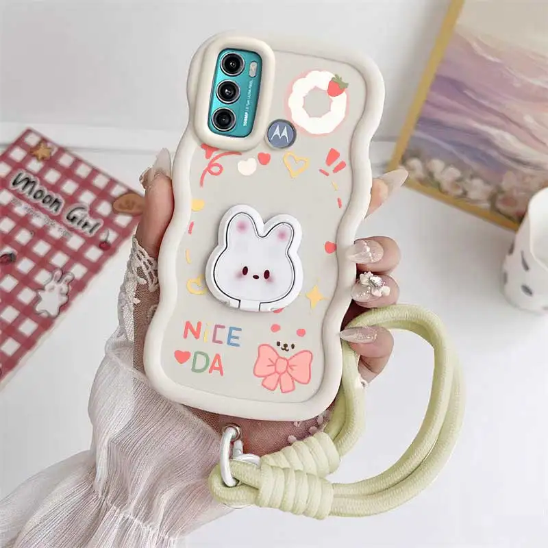 Lucky Day Phone Case Set with Lanyard & Rabbit Stand