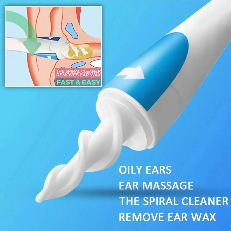 Ear Wax Cleaner Spiral Portable Soft 16 Head For Adults And Children Wax Cleaning