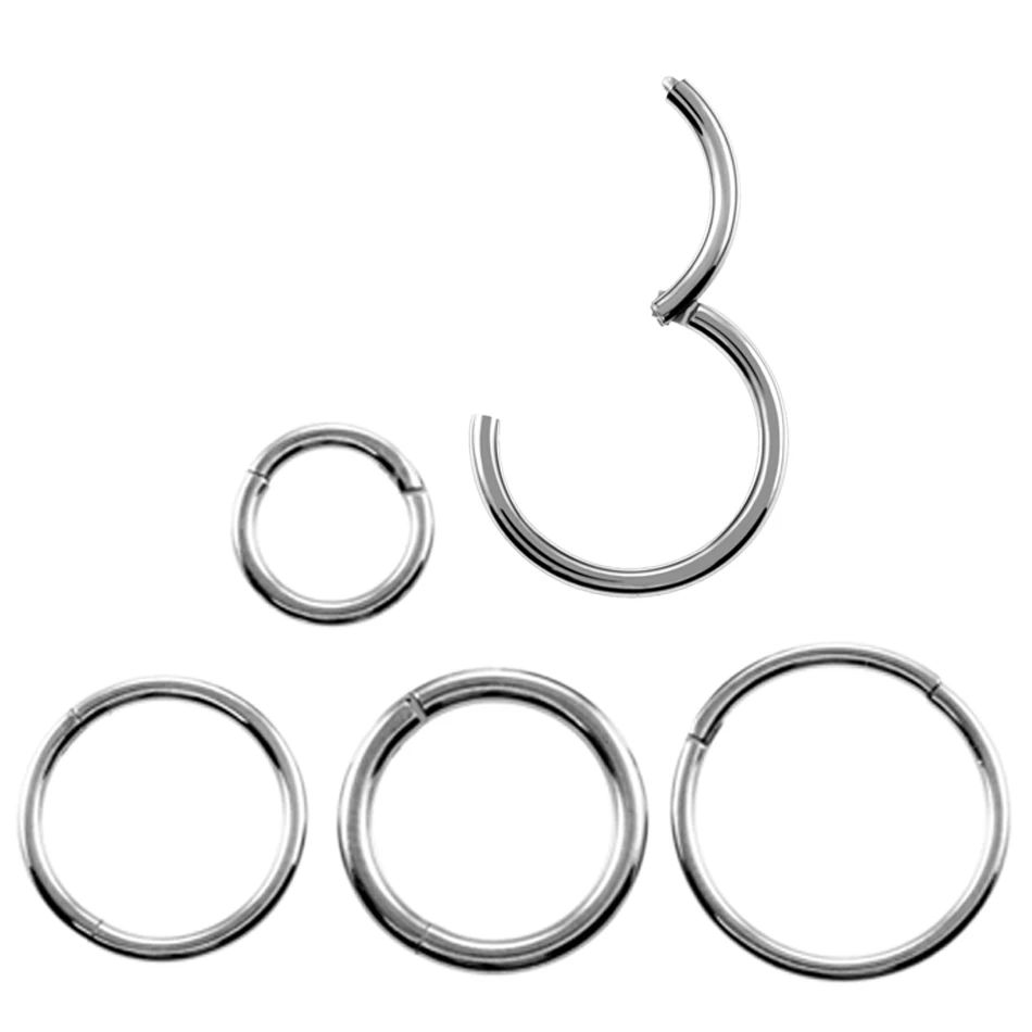 1PC Nose Piercing Jewelry Hinged Segment Ring 20G 18G 16G 14G Lip Septum Nose Ring Clicker Piercing Ear Cartilage Earring Hoop nose rings,piercing jewelry,body piercing earrings,ear piercing jewelry,hoop earrings,body piercing jewelry,body jewelry