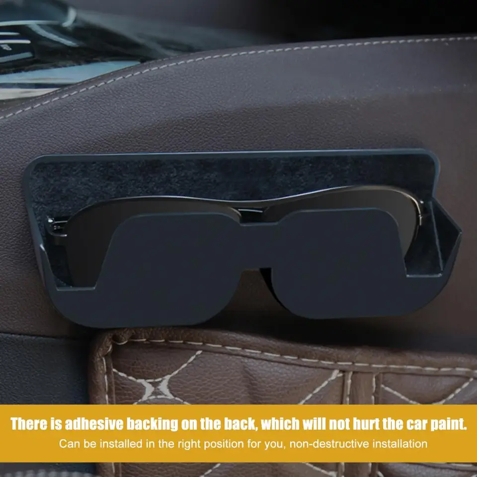 Étui de rangement pour lunettes de soleil de voiture | Organiseur de rangement rigide pour lunettes de soleil | Boîte de protection pour lunettes de soleil pour camion, SUV, camping-car et