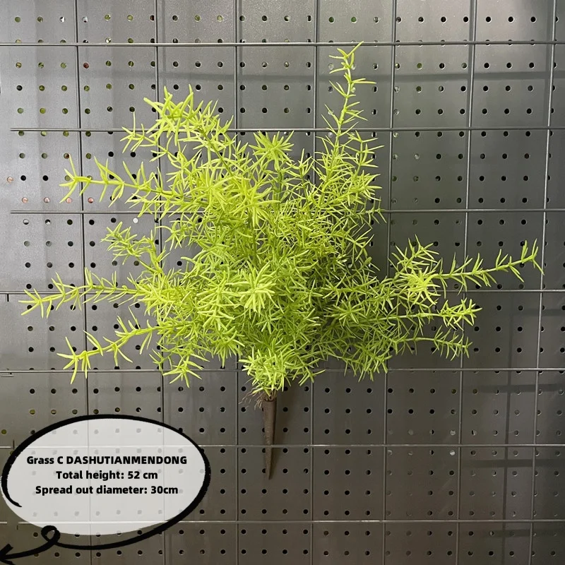 1 stücke Künstliche Pflanze Grün Persische Farn Blätter Zimmer Dekor Gefälschte Pflanze Kunststoff Blatt Gras Hause Hochzeit Party Wand Dekoration – Detail 12