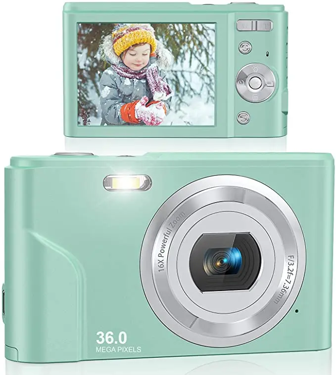 Digital Camera 48.0MP Vlogging Camera 16X Digital Zoom LCD Screen Compact  Portable Mini Cameras for Students, Teens