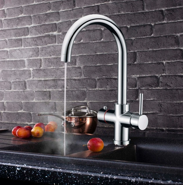 4 in 1 Matt Black kitchen Boiling Water Tap with Chilling Function -  AliExpress