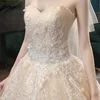 Customized Classic Strapless Bridal Dress Shiny Sequin Tulle Wedding Gowns For Bride Lace Applique Sukienki Na Wesele Damskie 3