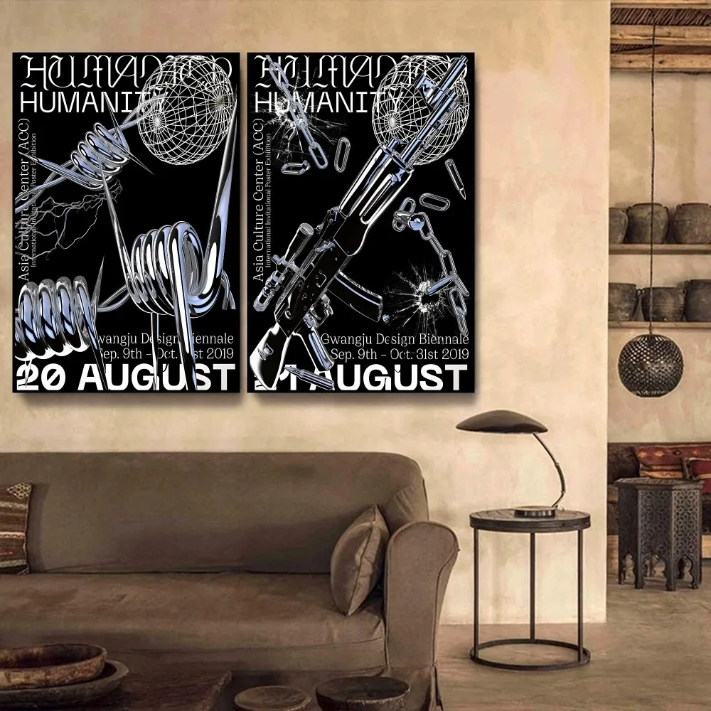 

Psychedelic Acid Graphic Art Poster Self-adhesive Art Retro Kraft Paper Sticker DIY Room Bar Cafe Vintage Decorative Painting